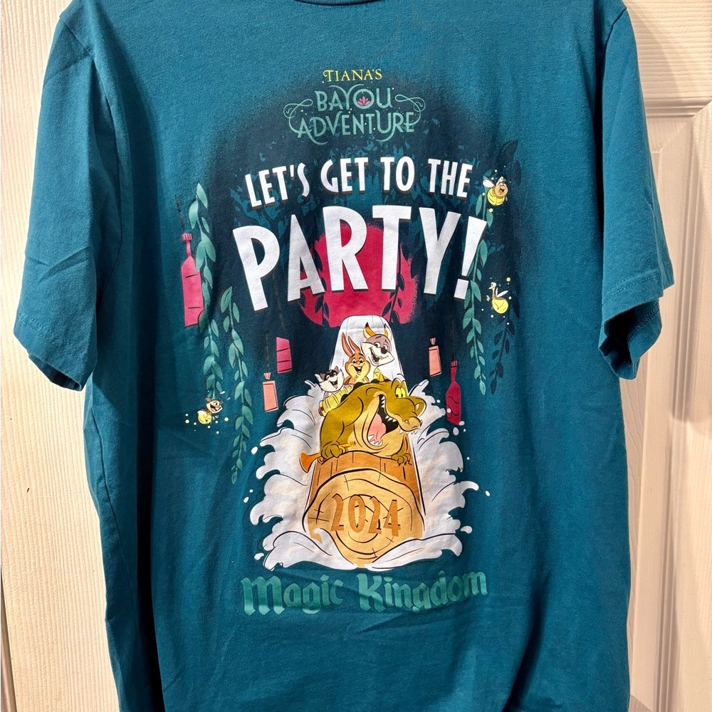 Opening of Tiana's Bayou Adventure shirt Magic Kingdom Disney World Sz XL